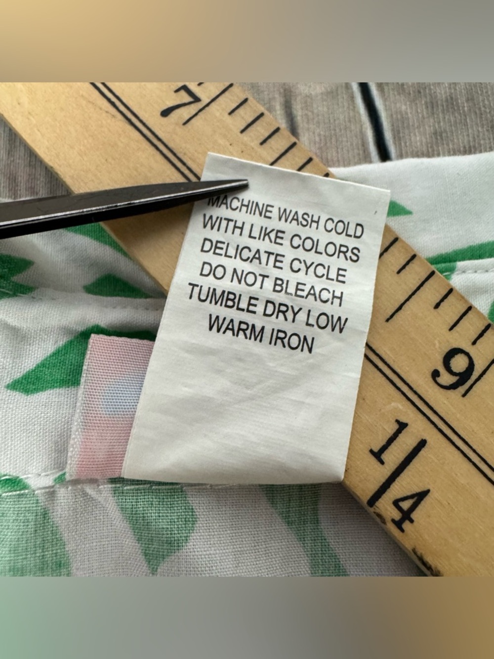Vtg American Sweetheart Button Up Peter Pan Collared Green Zebra Print Sz Medium - Picture 8 of 9